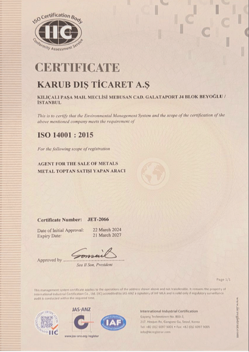 karub certificates image