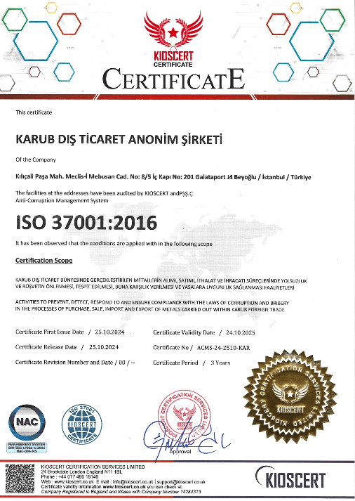 karub certificates image