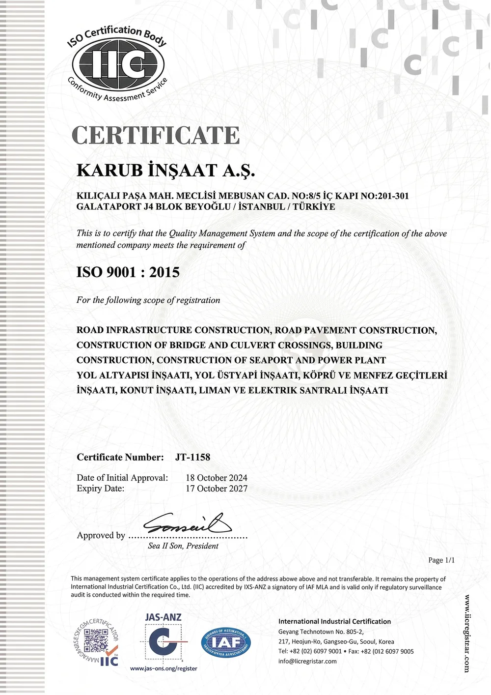 karub certificates image 3