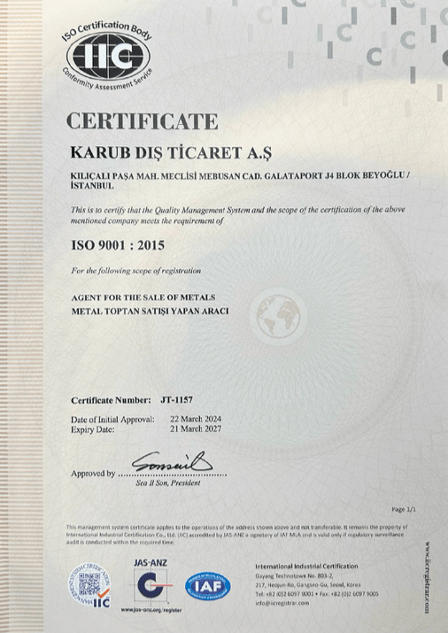 karub certificates image